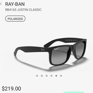 Ray Ban Polarized sunglasses. Like new. No scratches. No case.
